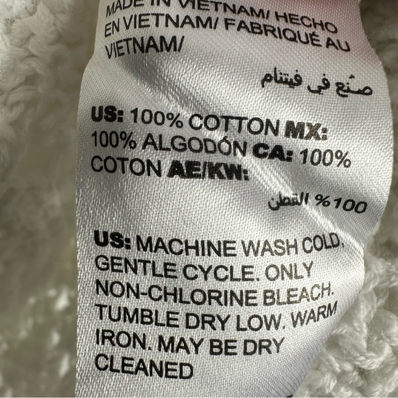 CHICOS white crochet cárdigan size L - Picture 5 of 11